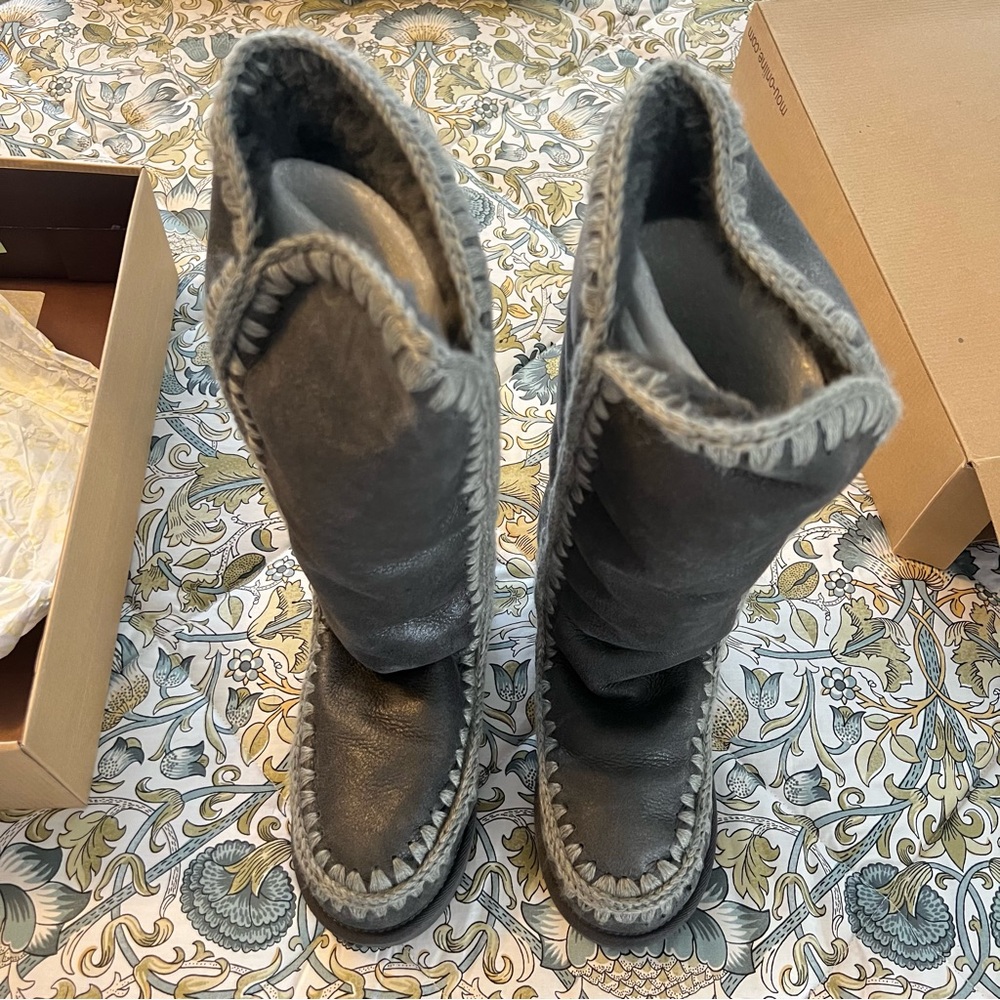 Mou Gray Winter & Rain Boots - Picture 5 of 10